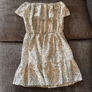 NEW Animal Print Off The Shoulder Dress